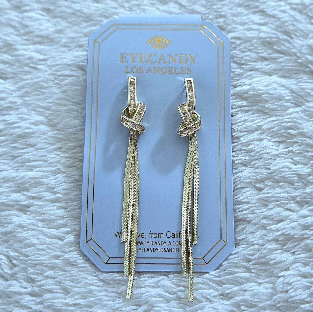 Eye👁 Candy🍭 Knotted🪢 Dangle Earrings